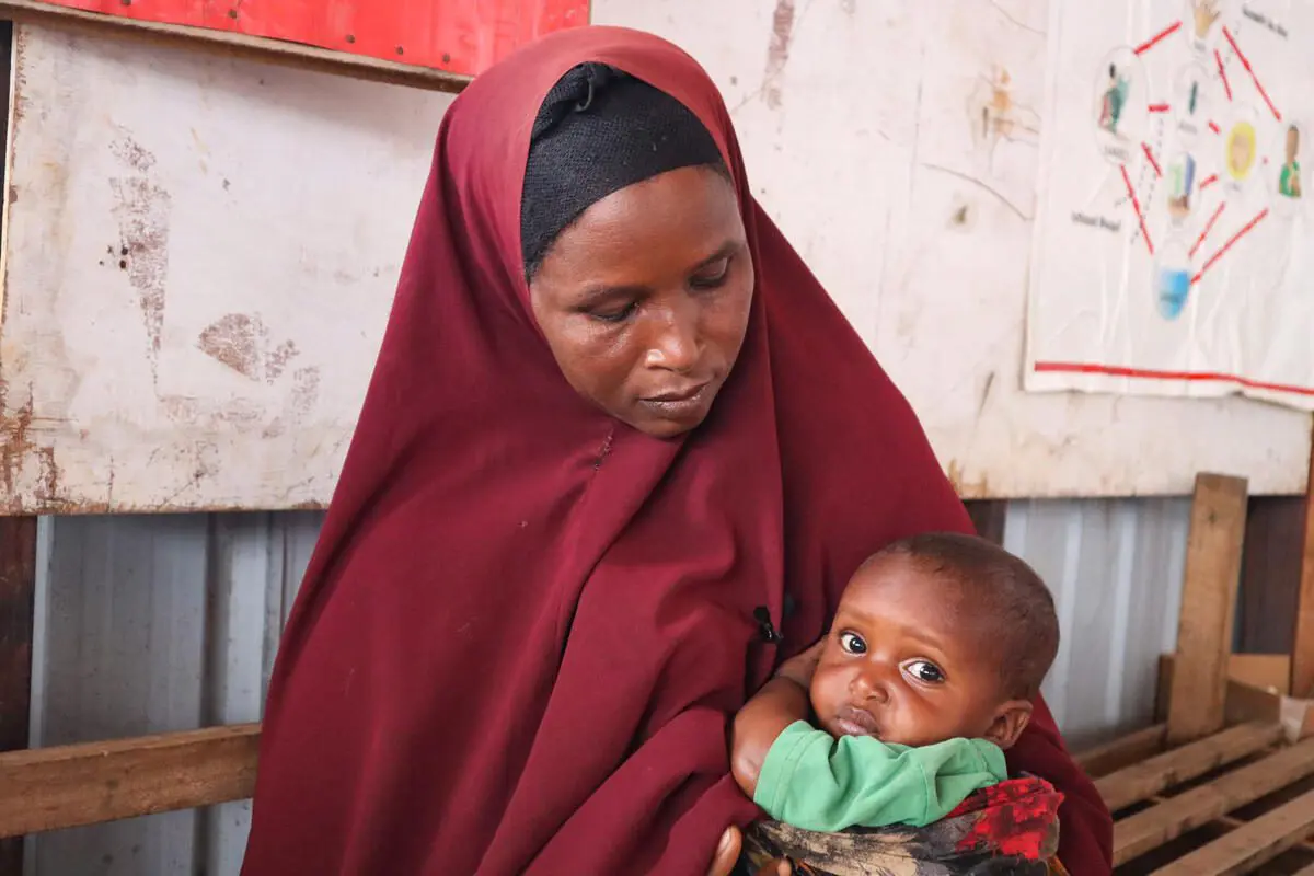 Nuuriya with her baby in Somalia