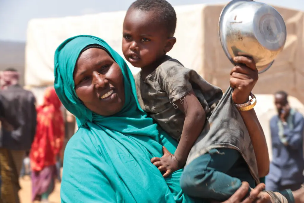 WFP food assistance at IDP gathering