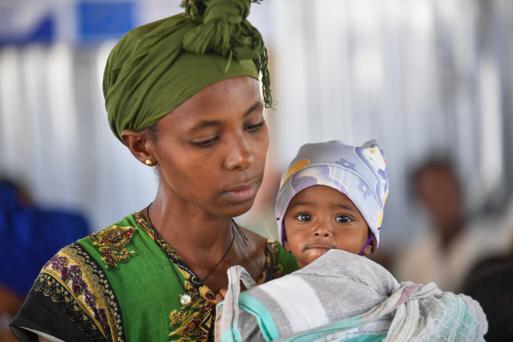 Mother and child in Tigray, Ethiopia