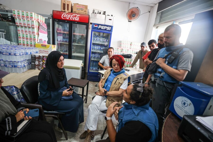 WFP regional chief Corinne Fleischer in Gaza