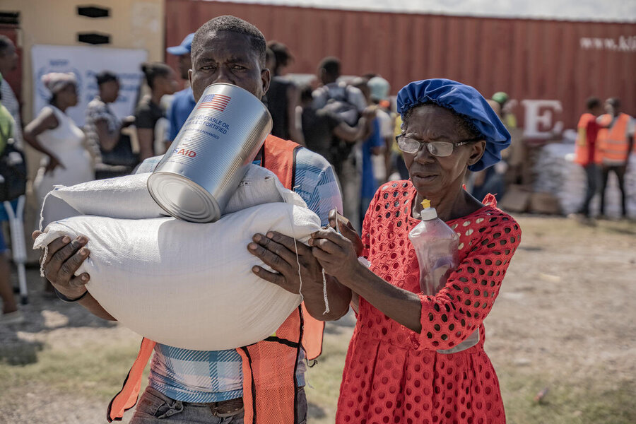 WFP food assistance in Port-au-Prince, Haiti