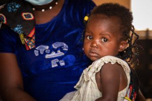 A young girl in Mantapala refugee settlement in Zambia.