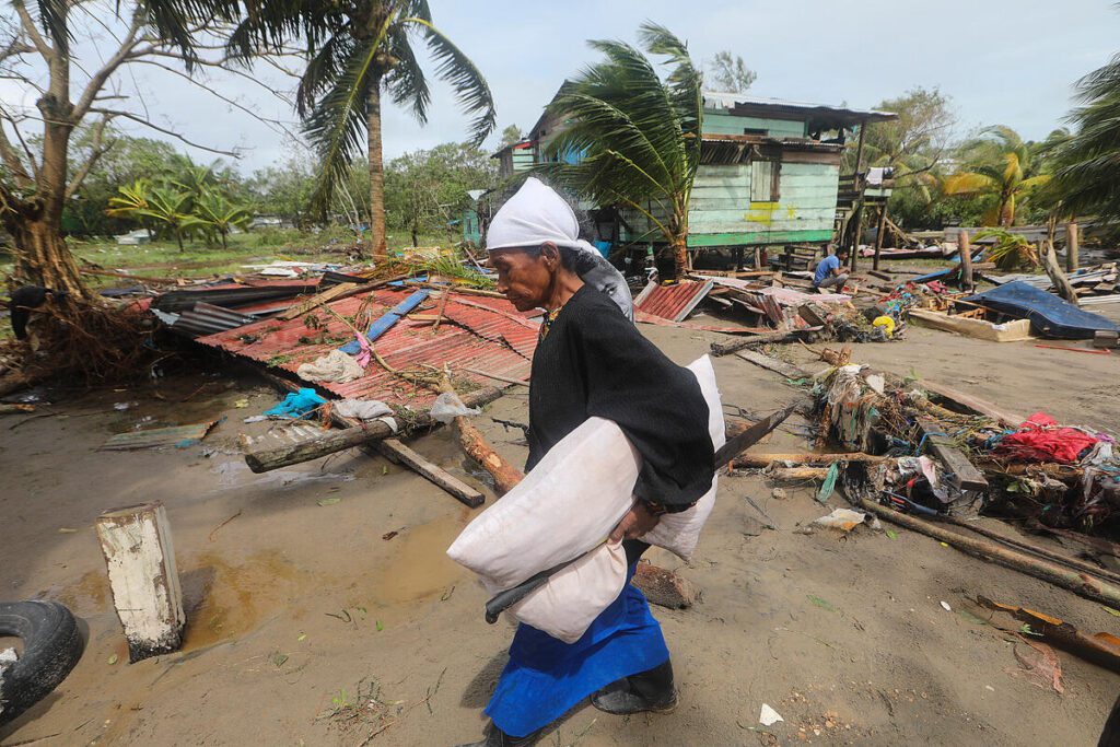 Humanitarian emergencies like this hurricane causes extreme hunger.