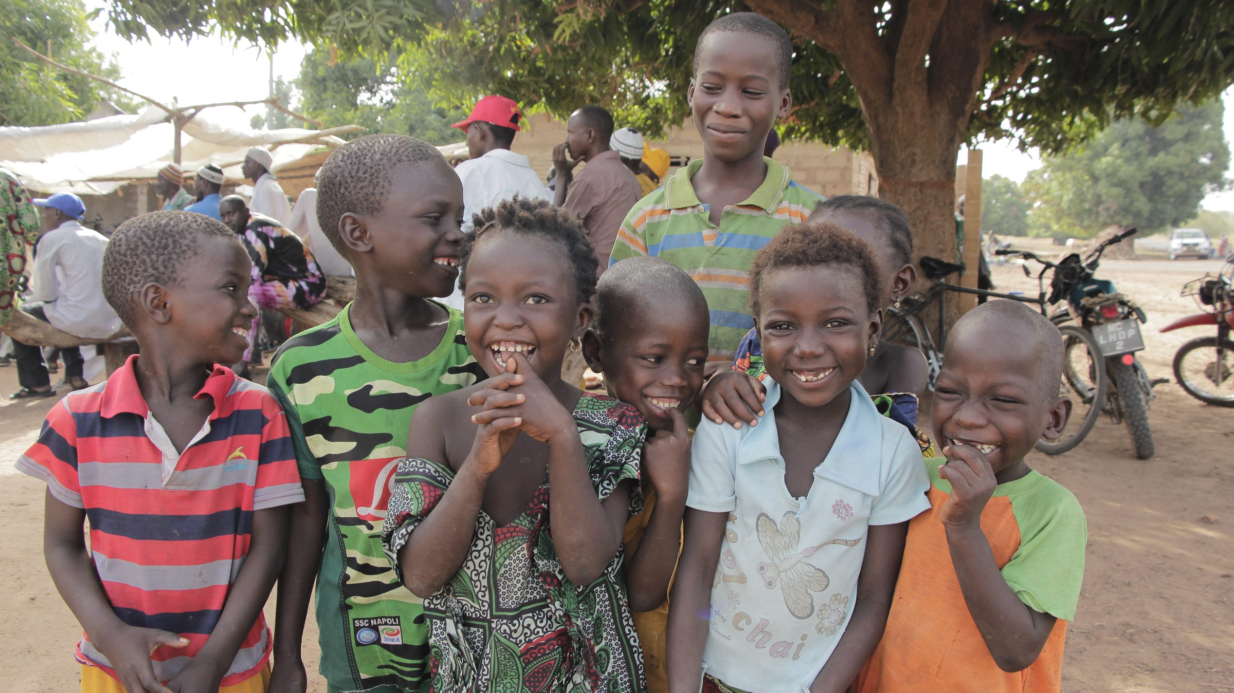Gambia, Upper Fulladu West, Central River Region. 26 June 2015

The Republic of the Gambia, on the North Atlantic Coast of West Africa, is the smallest country on the African mainland. In The Gambia, more than half of the population live on less than US$ 2 per day, and at least 18 percent of the population is considered food insecure.

WFP is working to reduce the prevalence of underweight and malnutrition in vulnerable communities. During the hungry season (lean season), WFP with support from the European Commissions Humanitarian Aid and Civil Protection Department (ECHO), is able to provide US$ 71 to these vulnerable families in need, ensuring that they have enough nutritious food.   

In the photo: During the cash distribution, WFP conducts nutrition education sessions which targets mostly women and children.

Photo: WFP/Ousman Bittaye