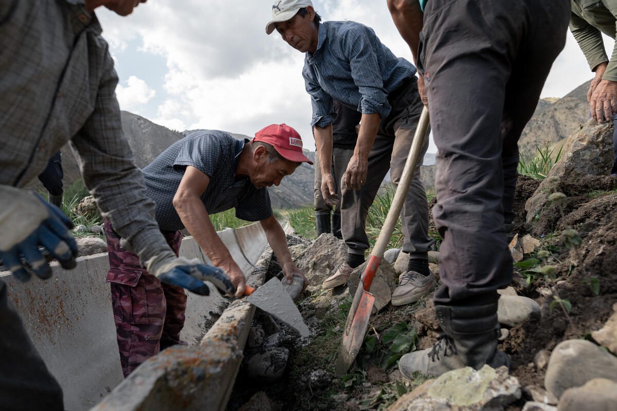 Kyrgyzstan, Naryn province, 26 August 2021

In the photo: Food for Assets (FFA) project – irrigation canal reconstruction.