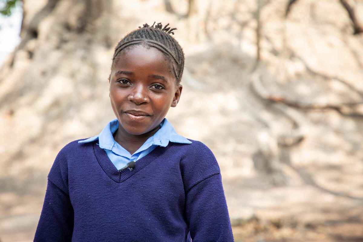 Young girl in Zambia