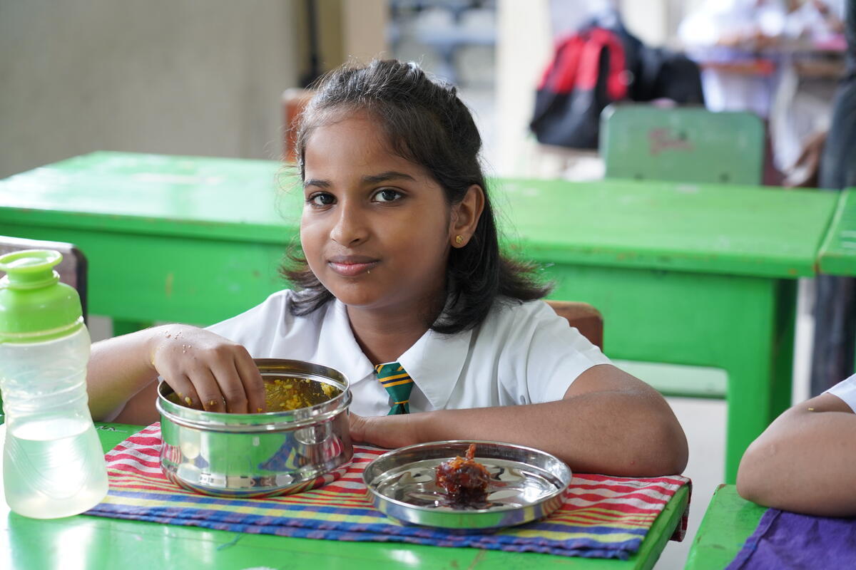 WFP school meals Sri Lanka