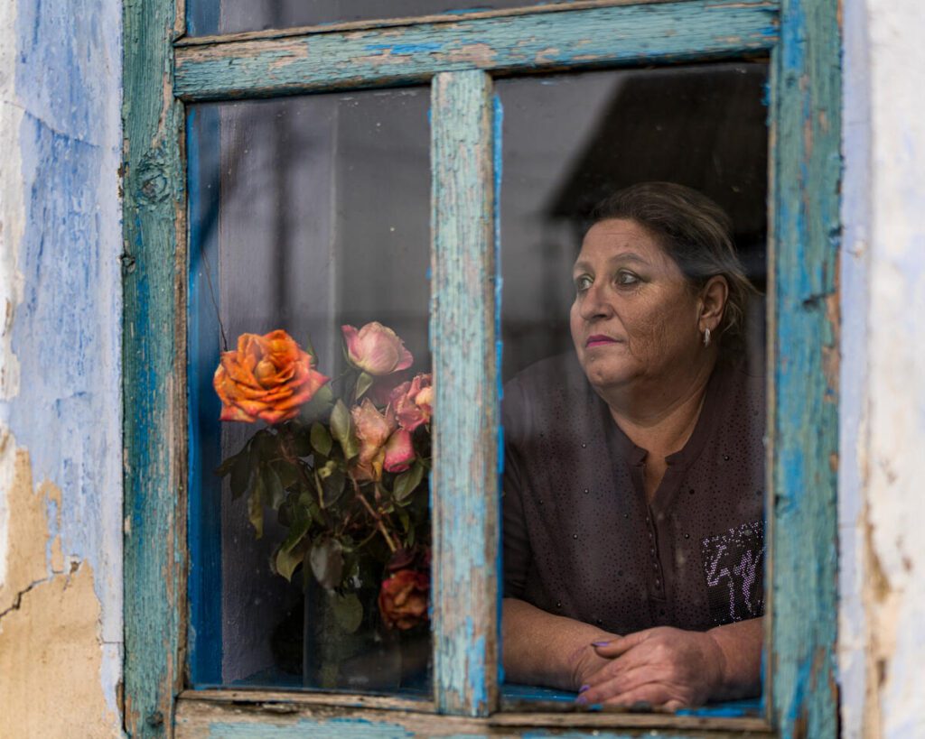 Woman in Ukraine during war