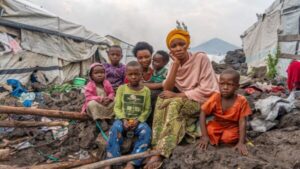 Family in eastern DRC