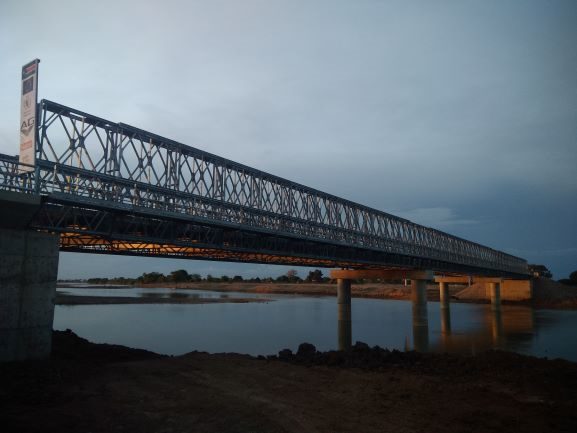 A new EU-funded bridge in South Sudan.