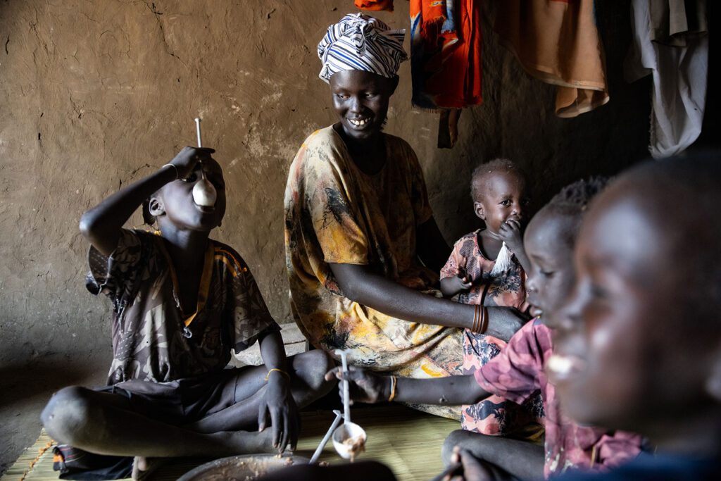 Family in South Sudan