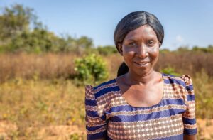 Mainner, a small-scale farmer in Zambia