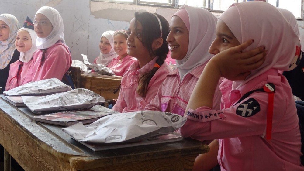 School feeding programmes can provide a sense of stability in conflict-affected states, such as Syria. Their impact is especially great for girls — helping girls stay in school, especially into adolescence, is an effective way of preventing early marriage and of delaying first pregnancy.
