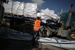 WFP trucks in Gaza