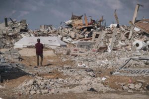 Destruction in Rafah