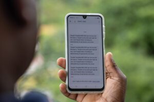 Early warning texts as Hurricane Melissa approaches