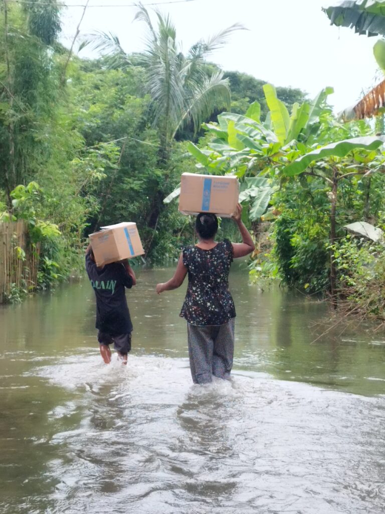 WFP distributed ready-to-eat fortified biscuits to the flood affected people